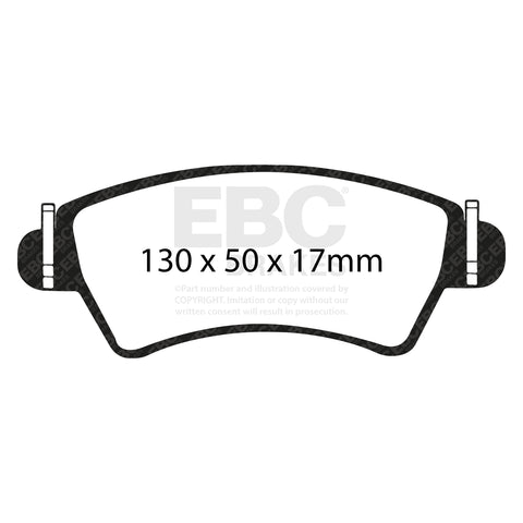 EBC Greenstuff 2000 Series Sport Brake Pad Set (DP21234) Image 3