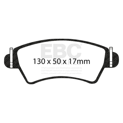 EBC Greenstuff 2000 Series Sport Brake Pad Set (DP21234) Image 3