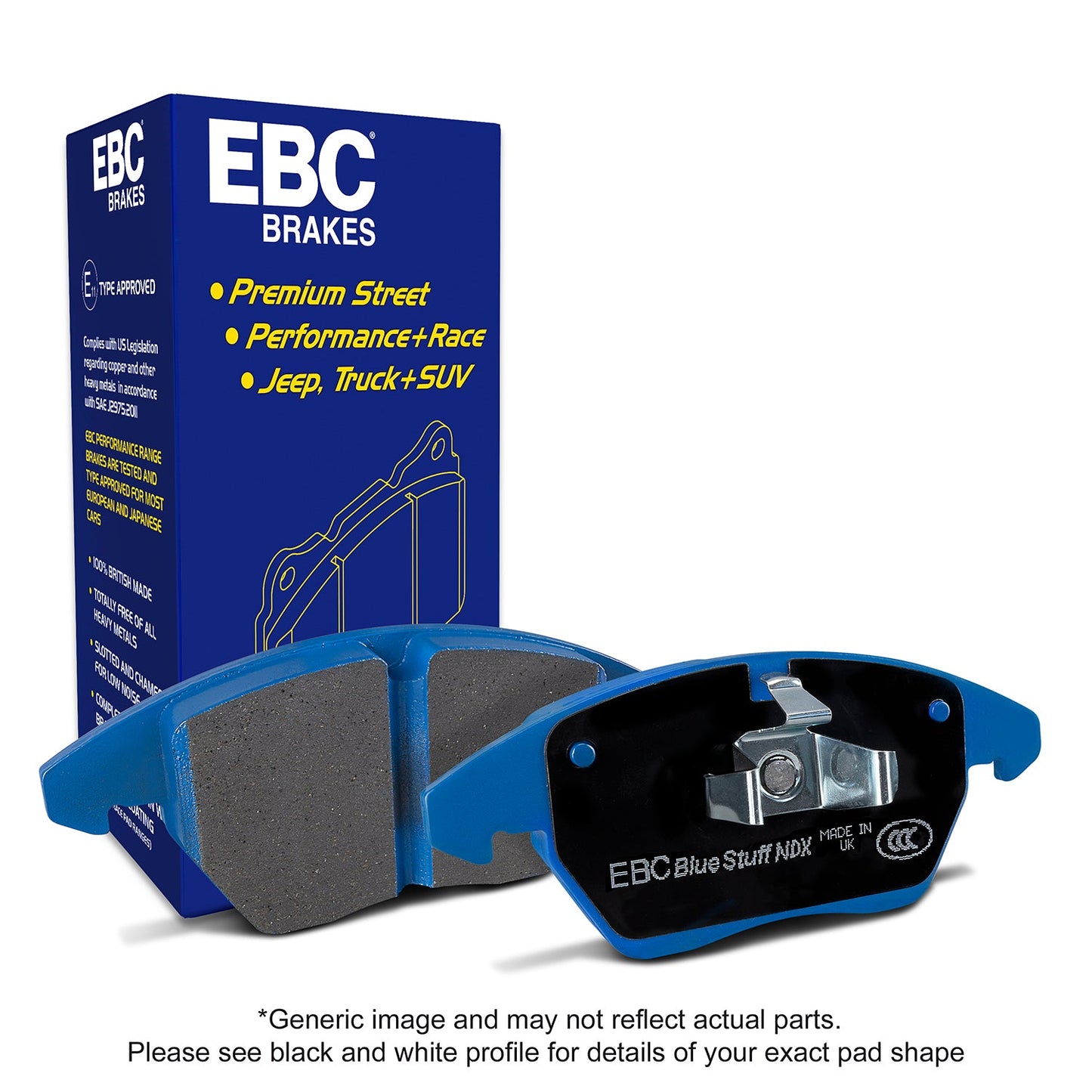 EBC Bluestuff Brake Pad 5000 Series TrackDay Set (DP52007NDX) Image 1