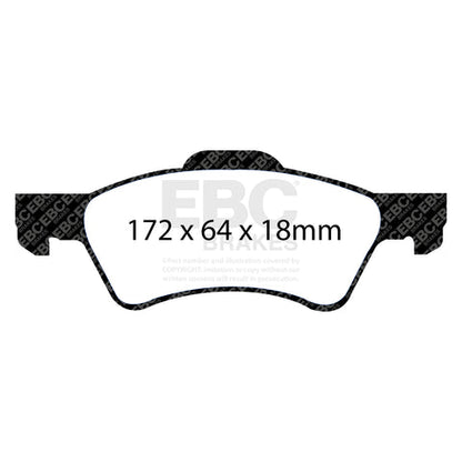 EBC Greenstuff 6000 Series Truck and SUV Brake Pad Set (DP61613) Image 2