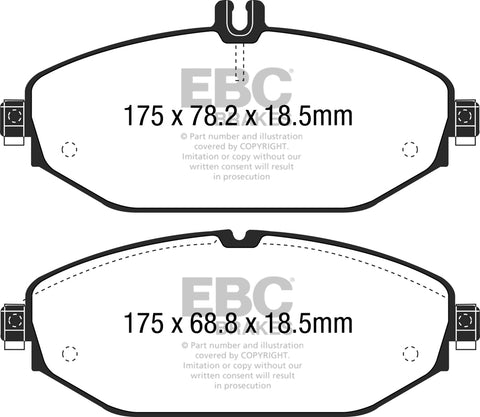 EBC Greenstuff 2000 Series Sport Brake Pad Set (DP22214) Image 1
