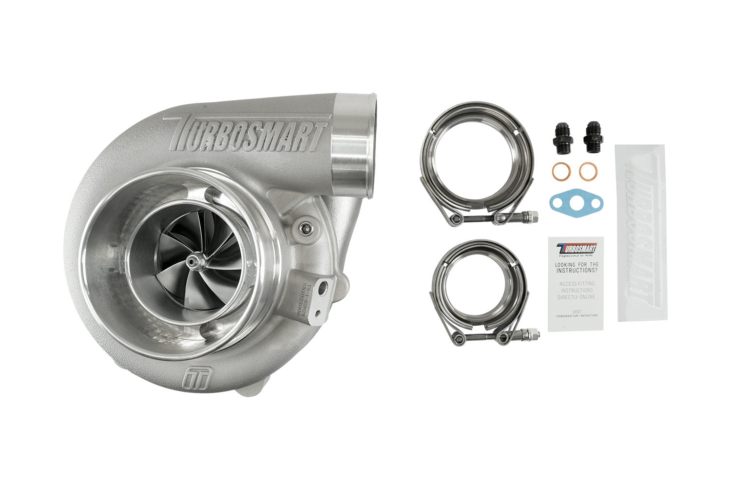 Turbosmart Turbosmart TS-2 Turbocharger (Water Cooled) 6466 V-Band 0.82AR Externally Wastegated – Image 4