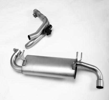 Sport Exhaust Bundle for Suzuki Jimny Connection Tube | 102mm Black Chrome Straight Cut Tip (#1)