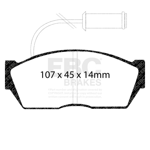 EBC Brakes Pad and Disc Kit (PDKF849) Image 3