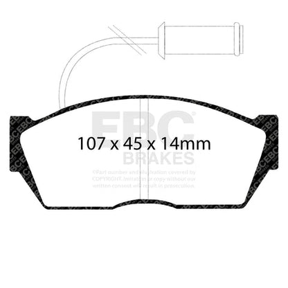 EBC Brakes Pad and Disc Kit (PDKF849) Image 3