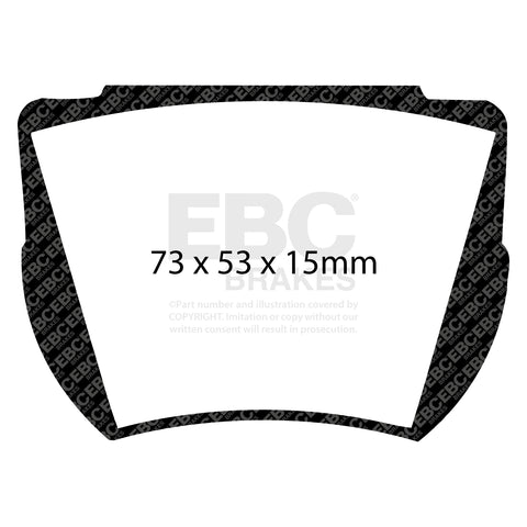 EBC Greenstuff 2000 Series Sport Brake Pad Set (DP2141) Image 4