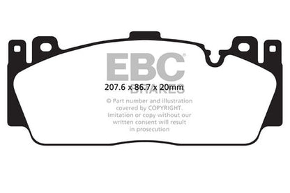 EBC Orangestuff 9000 Series Race Brake Pad Set (DP92148) Image 2