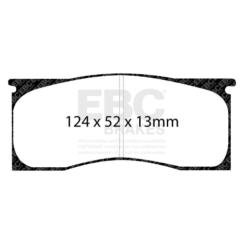 EBC Yellowstuff 4000 Series Street and Track Brake Pad Set (DP41157R) Image 1