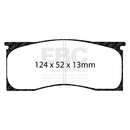 EBC Yellowstuff 4000 Series Street and Track Brake Pad Set (DP41157R) Image 1