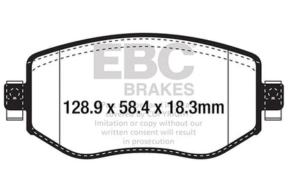 EBC Greenstuff 2000 Series Sport Brake Pad Set (DP22309) Image 1