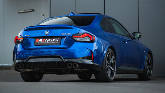 Remus Sport Exhaust BMW 2 Series G42 | 84mm Full Carbon Tips Titanium