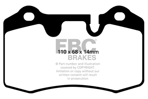 EBC Redstuff 3000 Series Sport Brake Pad Set (DP31909C) Image 4
