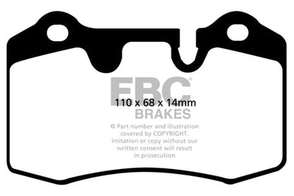 EBC Redstuff 3000 Series Sport Brake Pad Set (DP31909C) Image 4