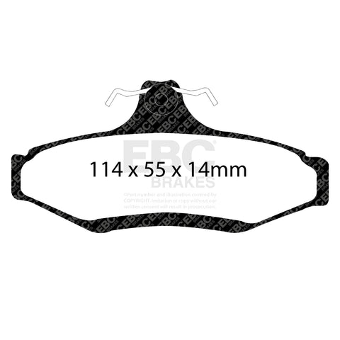 EBC Greenstuff 2000 Series Sport Brake Pad Set (DP21197) Image 4