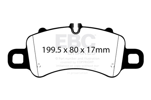 EBC Racing RP-X Track and Race Brake Pads (DP82307RPX) Image 1