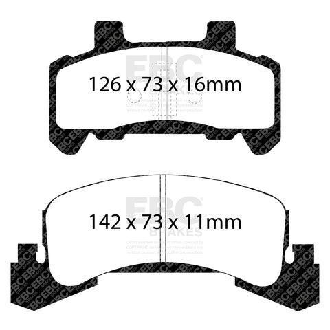 EBC Greenstuff 2000 Series Sport Brake Pad Set (DP21173) Image 1