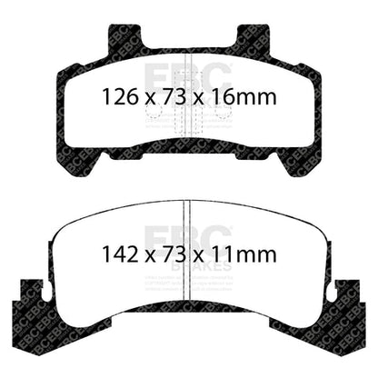 EBC Greenstuff 2000 Series Sport Brake Pad Set (DP21173) Image 1