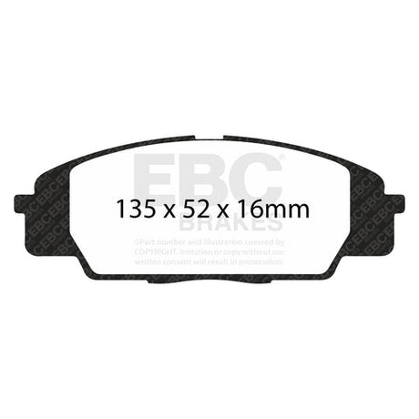 EBC Bluestuff NDX Trackday Brake Pad Set (DP51254NDX) Image 2
