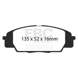 EBC Racing RP-1 Track and Race Brake Pads (DP81254RP1) Image 2