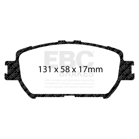 EBC Greenstuff 2000 Series Sport Brake Pad Set (DP21642) Image 3