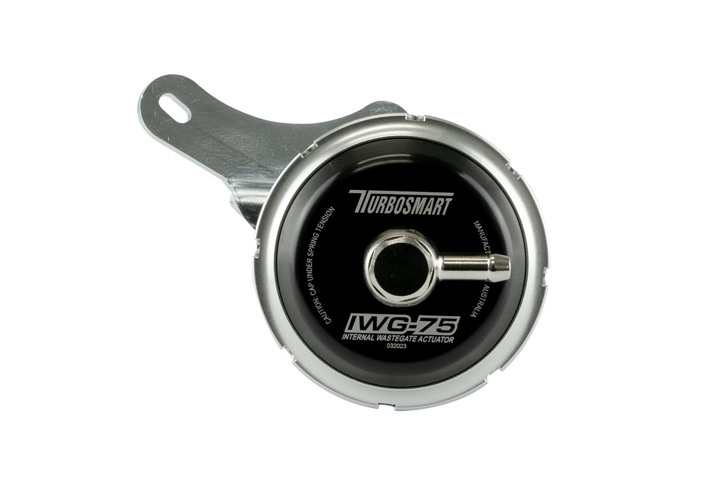 Buy Turbosmart Turbosmart IWG75 Fiat 1.4L IHI 5psi online from FD Racing. 5psi Upgraded Internal wastegate actuator to suit Fiat 1.4 IHI Turbocharger. _x000D_
T