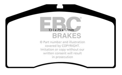 EBC Orangestuff 9000 Series Race Brake Pad Set (DP9997) Image 4