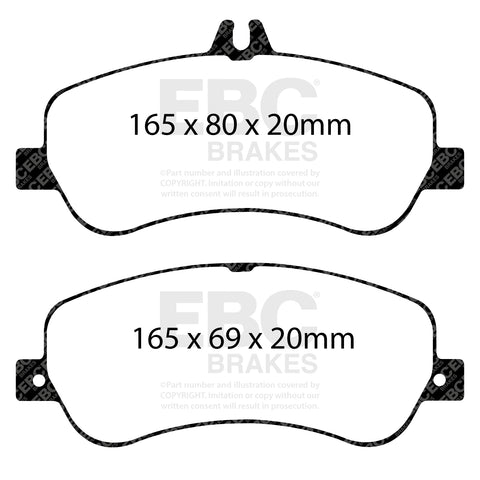 EBC Greenstuff 6000 Series Truck and SUV Brake Pad Set (DP62011) Image 3