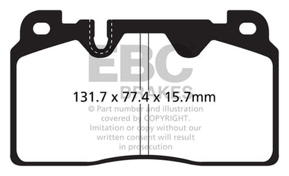 EBC Redstuff 3000 Series Sport Brake Pad Set (DP32168C) Image 3