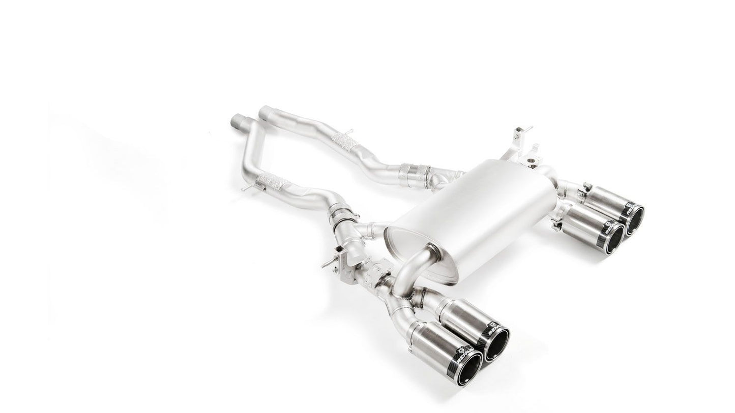 Sport Exhaust System for BMW M2 Competiton F87N Coupe GPF-Back + Sport Silencer | 4x GT Titanium Scotched Tips