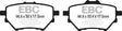 EBC Yellowstuff 4000 Series Street and Track Brake Pad Set (DP42196R) Image 1