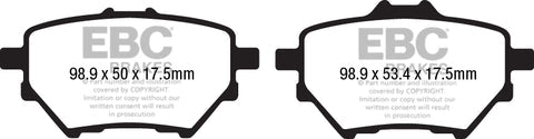EBC Yellowstuff 4000 Series Street and Track Brake Pad Set (DP42196R) Image 1