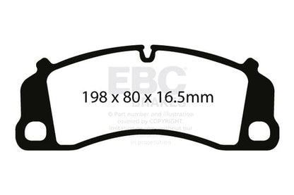 EBC Redstuff 3000 Series Sport Brake Pad Set (DP32206C) Image 3