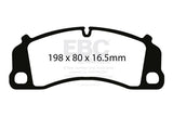 EBC Racing RP-X Track and Race Brake Pads (DP82206RPX) Image 4
