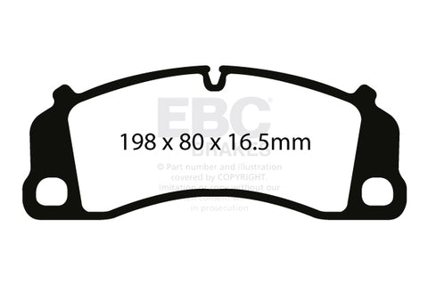 EBC Racing RP-X Track and Race Brake Pads (DP82206RPX) Image 4