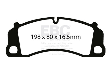 EBC Racing RP-1 Track and Race Brake Pads (DP82206RP1) Image 2