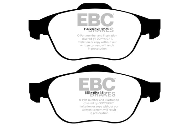 EBC Brakes Pad and Disc Full vehicle Kit (PD40K1626)