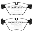 EBC Ultimax OE Replacement Brake Pad Set (DPX2077) Image 1