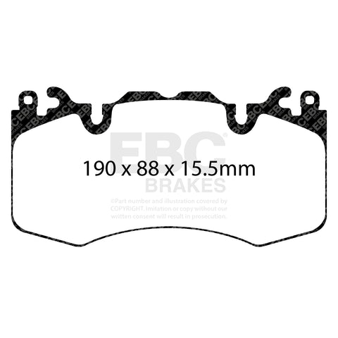 EBC Greenstuff 6000 Series Truck and SUV Brake Pad Set (DP62064) Image 3