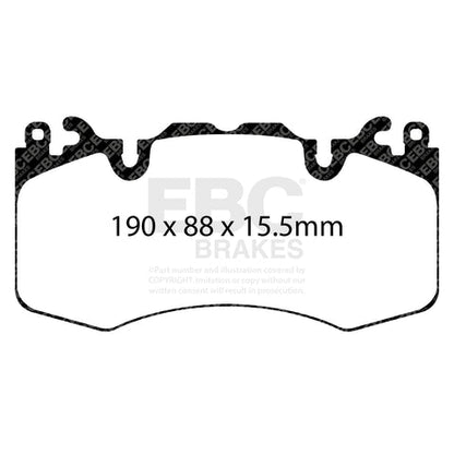 EBC Greenstuff 6000 Series Truck and SUV Brake Pad Set (DP62064) Image 3