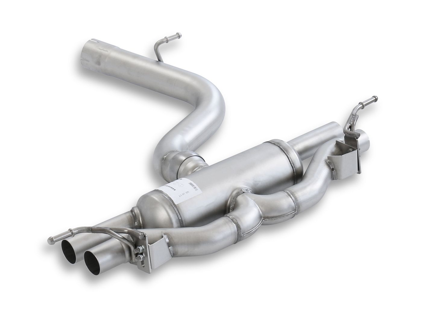 GPF Back Exhaust for Audi S3 Sportback Facelift GY (MY 2024-) Rear Silencer | 4x 102mm Black Chrome Rolled Edge Tips