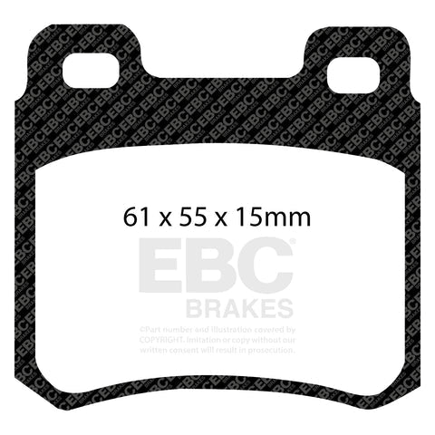 EBC Redstuff 3000 Series Sport Brake Pad Set (DP3671C) Image 3