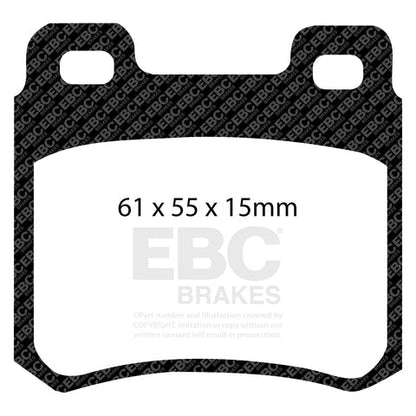 EBC Redstuff 3000 Series Sport Brake Pad Set (DP3671C) Image 3
