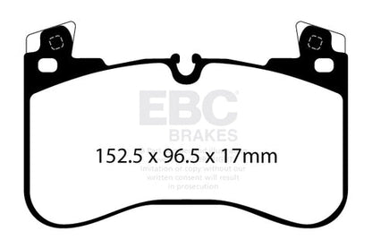 EBC Greenstuff 6000 Series Truck and SUV Brake Pad Set (DP62401) Image 1