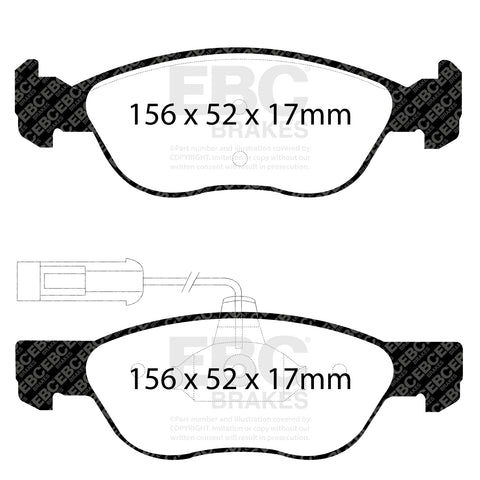 EBC Brakes Pad and Disc Kit (PDKF026) Image 1