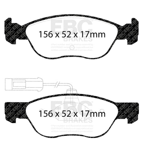 EBC Brakes Pad and Disc Kit (PDKF026) Image 1