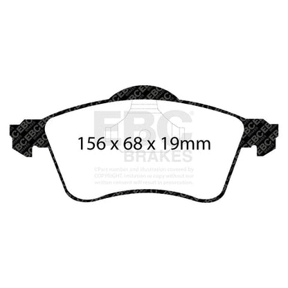 EBC Greenstuff 6000 Series Truck and SUV Brake Pad Set (DP61115) Image 4