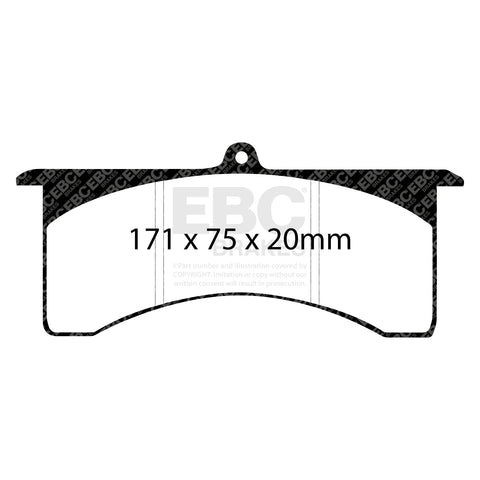 EBC SR11 Racing Brake Pads - (DP81148.20SR11) Front Image 3