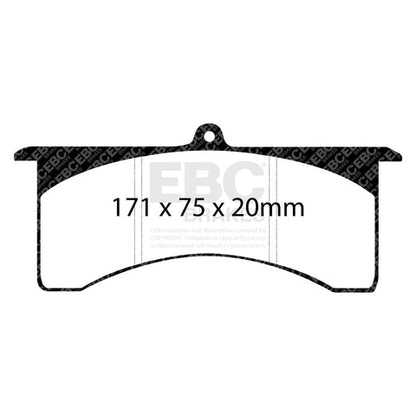 EBC SR11 Racing Brake Pads - (DP81148.20SR11) Front Image 3