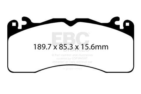 EBC Racing RP-1 Track and Race Brake Pads (DP83040RP1) Image 3
