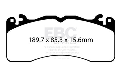 EBC Racing RP-1 Track and Race Brake Pads (DP83040RP1) Image 3